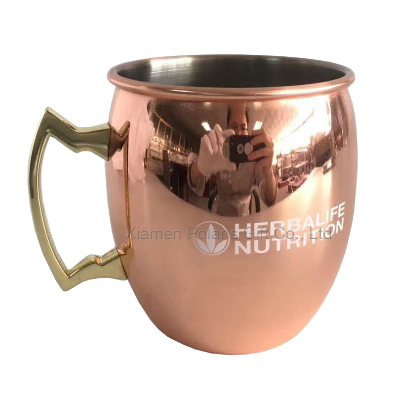 500ml Electroplating Copper/Gold Stainless Steel Cup Moscow Mule Coffee Mug