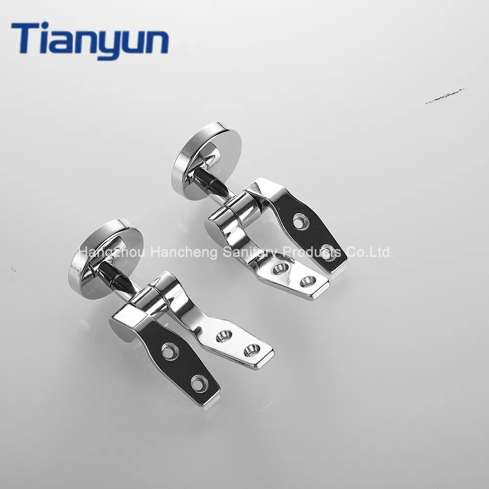 New Universal Adjustable Replacement Chrome Toilet Seat Hinge with Fittings