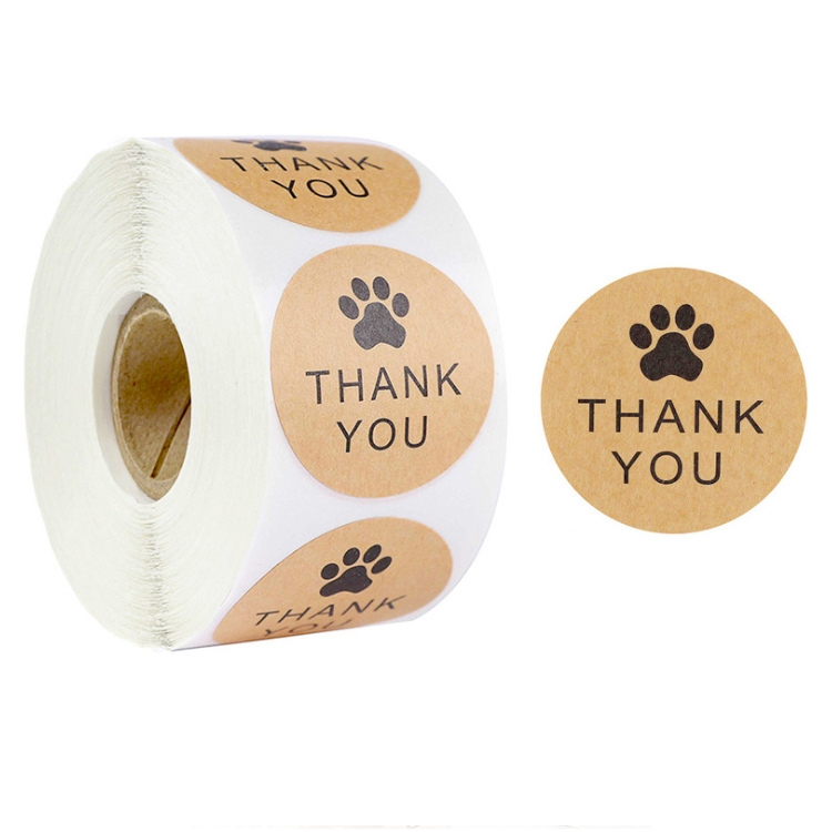 Adhesive Paper Custom Label Printing Gold Foil Embossed Logo Sticker Label Sticker