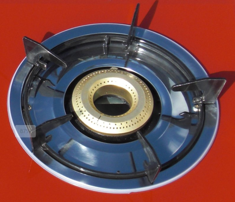 Slim Type Glasstop Double Burner India Cap