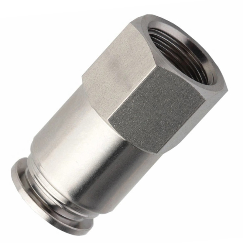 SSPCF10-02 BSPT1/4 Tube Adapters Inside Thread Rotatable Inox 316 Swivel Joint Pneumatic Hose Fittings