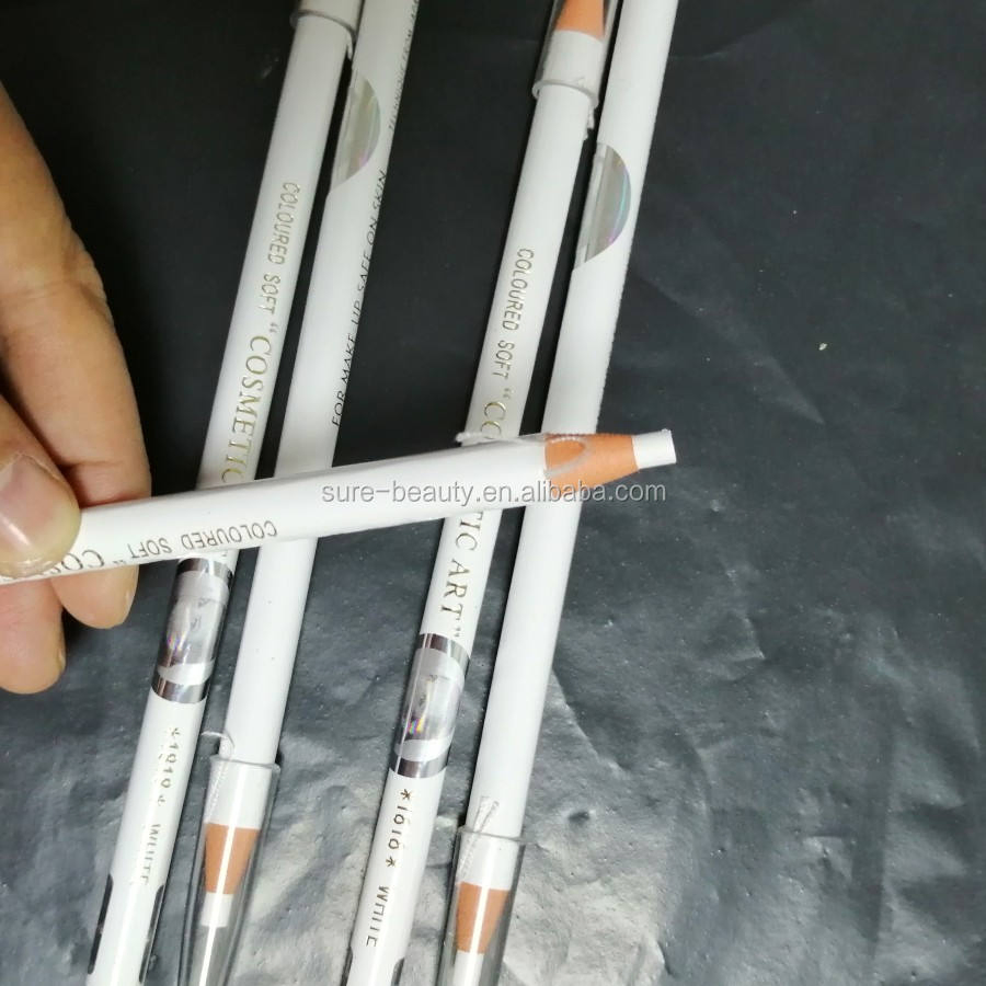 Private Label Pull Line White Eyebrow Pencil for Permanent Makeup