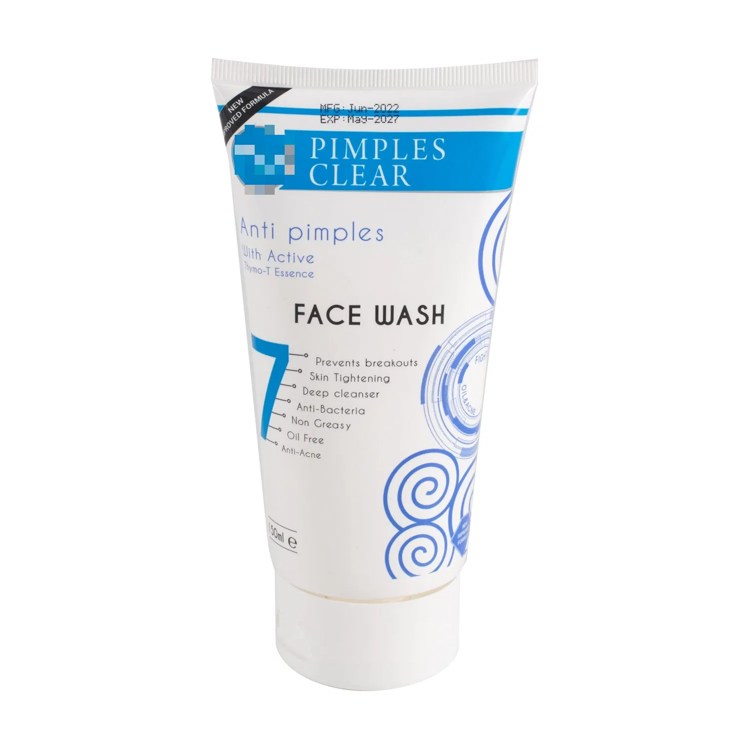 150ml Face Cream Men's White Active Face Cleanser Wash OEM/ODM