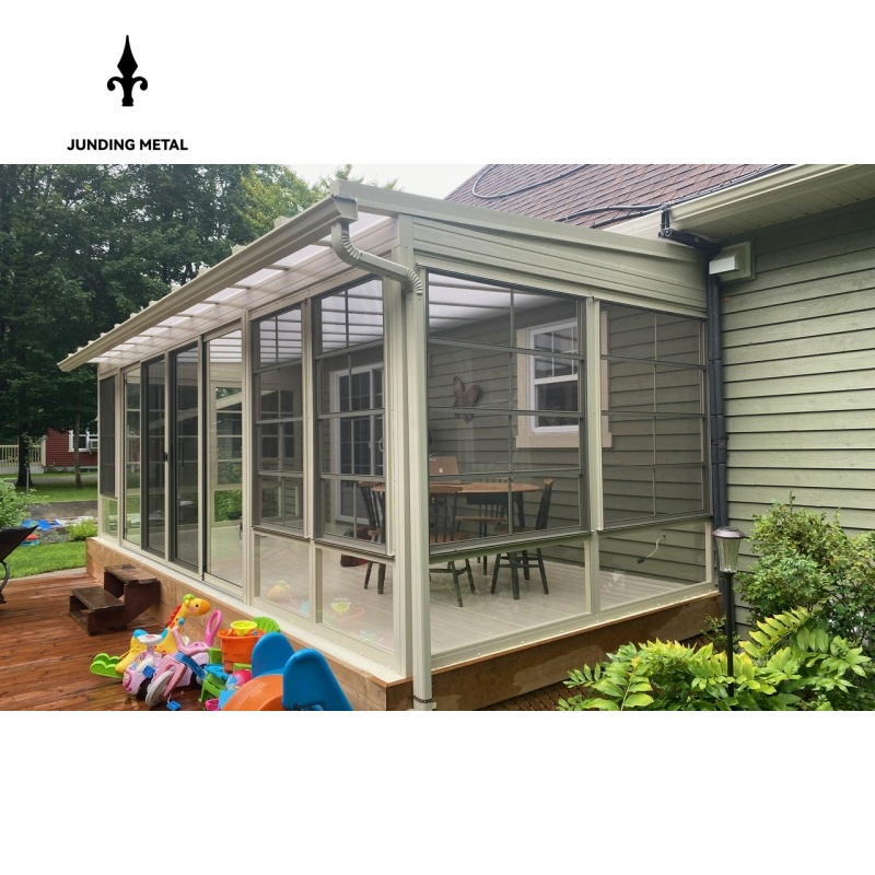 High-End New Design Assembled Double Glazed Sunroom for Garden Viewing