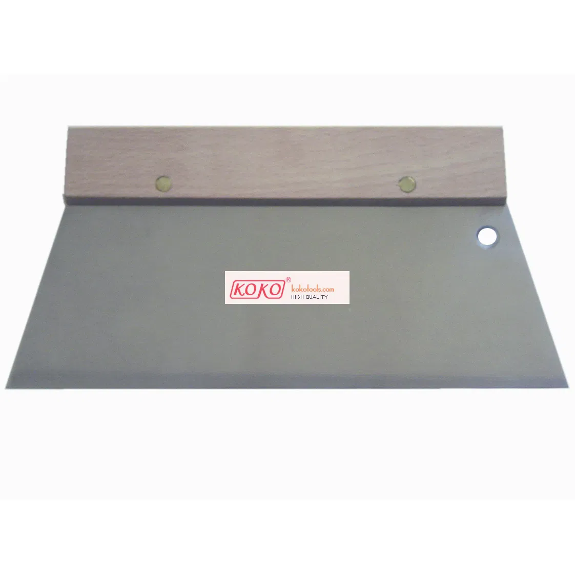 Various Shape Carbon Steel Stainless Steel Wooden Handle Grout Squeegees Scraper