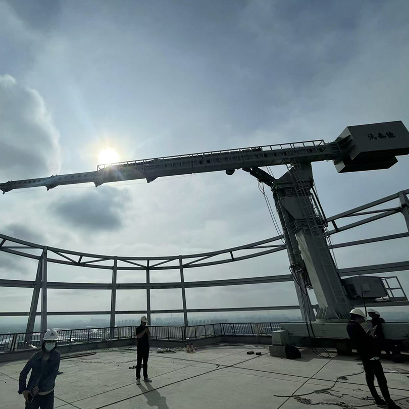 Telescopic Boom with Jacking Cylinder Luffing /Building Maintenance Unit for Facade Working