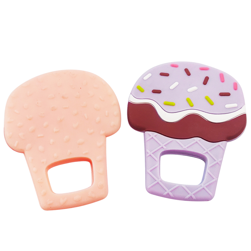 Fruit Shape Chewing Toys Infant Silicone Teething Brush for Bebe