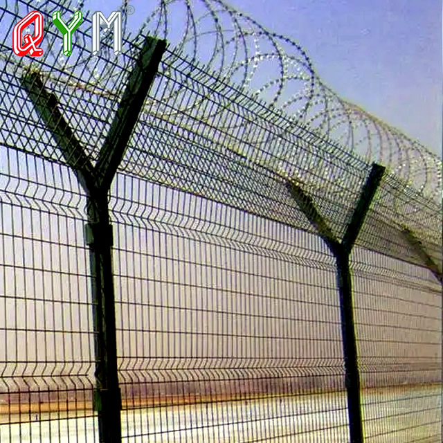 Galvanized Chain Link Airport Fence Steel Wire Prison Mesh Security Fence