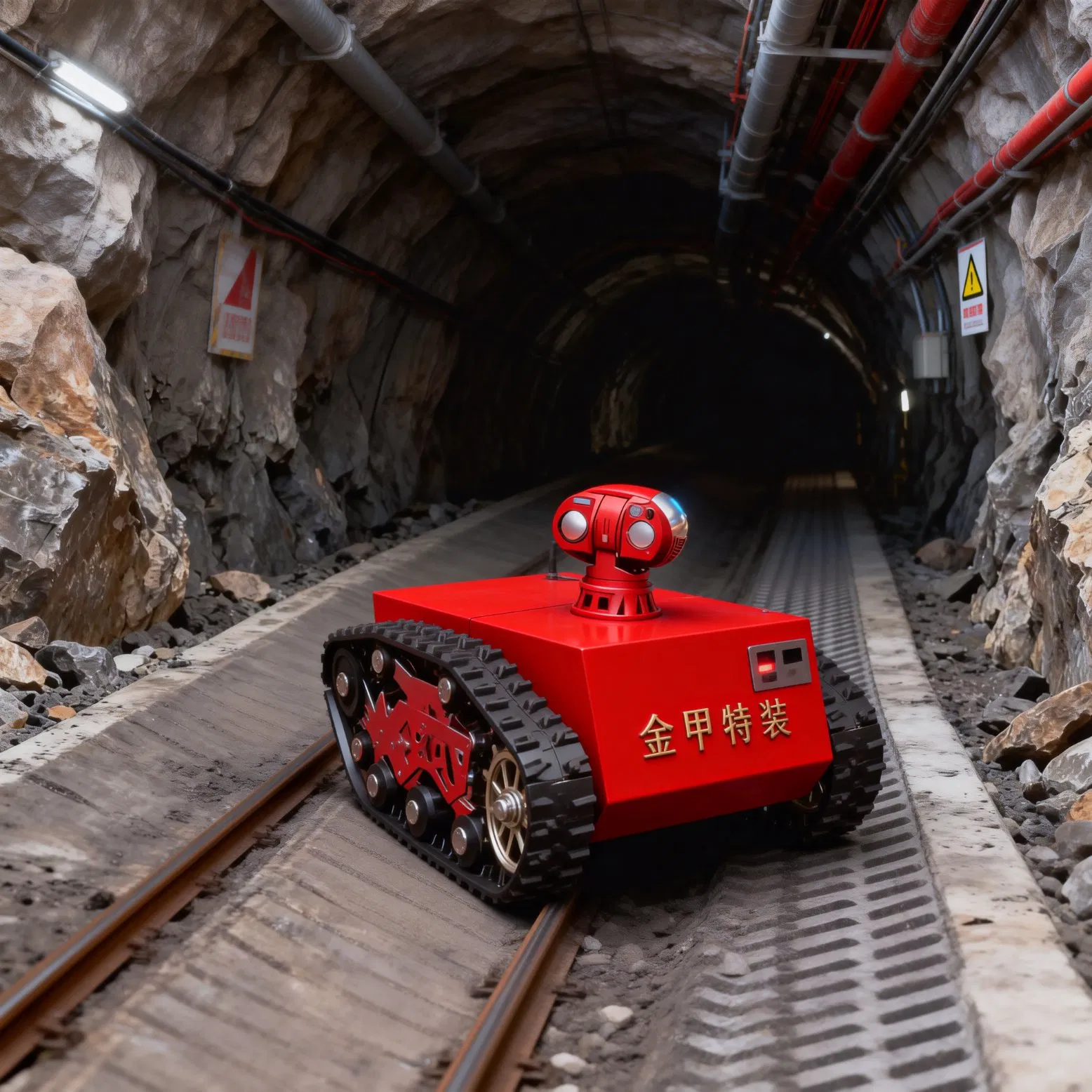 Unmanned Inspection Vehicle for Area Reconnaissance