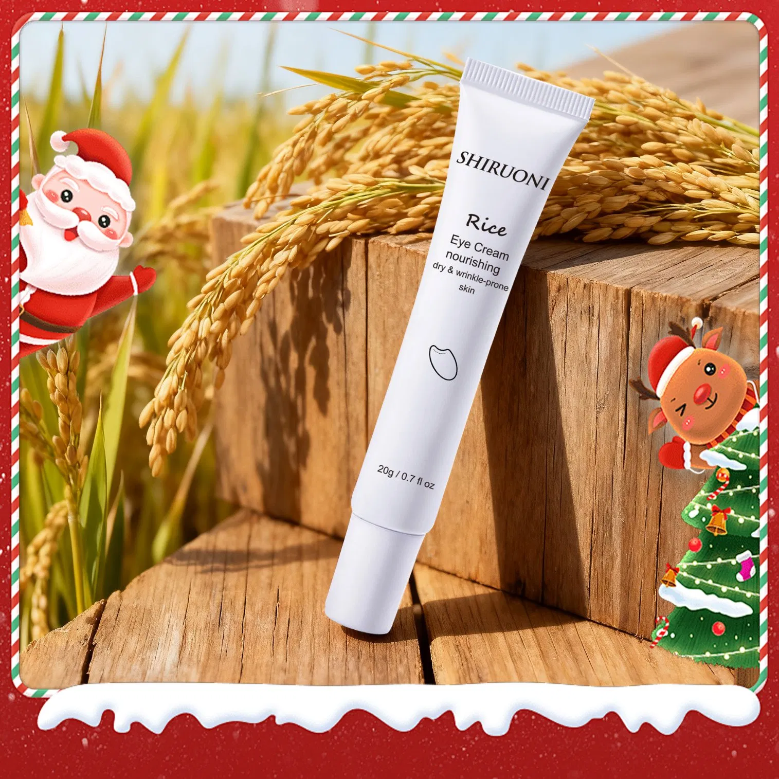 Wholesale Nourishing Moisturizing Lifting Firming Anti-Aging Rice Eye Cream for Skin Care