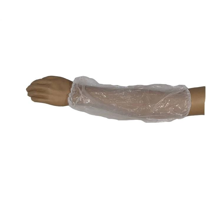 Custom Made Wholesale Disposable Transparent White Household Polythene Arm Sleeves