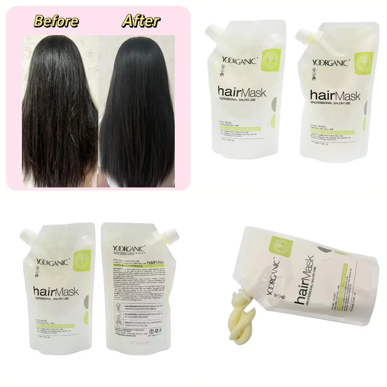 in Stock Wholesale Price Beauty Salon Private Label China Hair Treatment 500ml Keratin Hair Conditioner