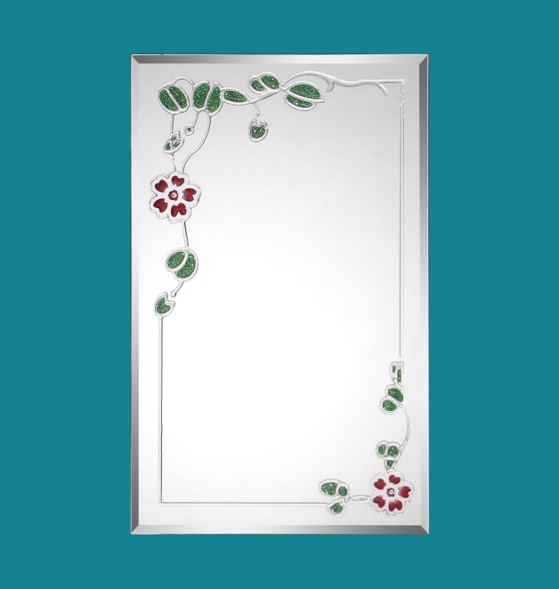 Round Square Clear Decorative Double Coated Silver Float Full-Length Mirror for Bathroom