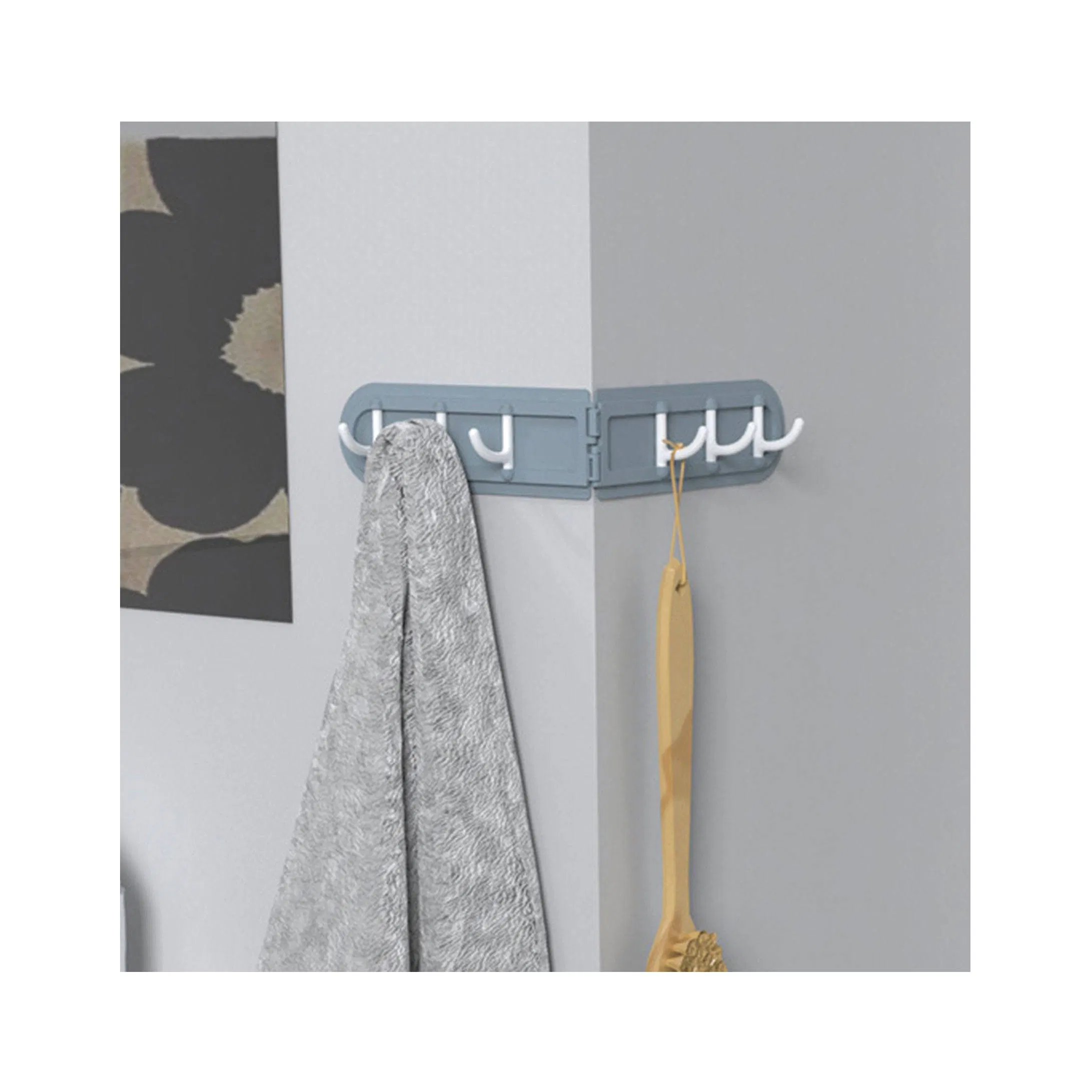 Household Storage Items Bathroom Hooks Wardrobe Closet Hook Foldable Corner Hook