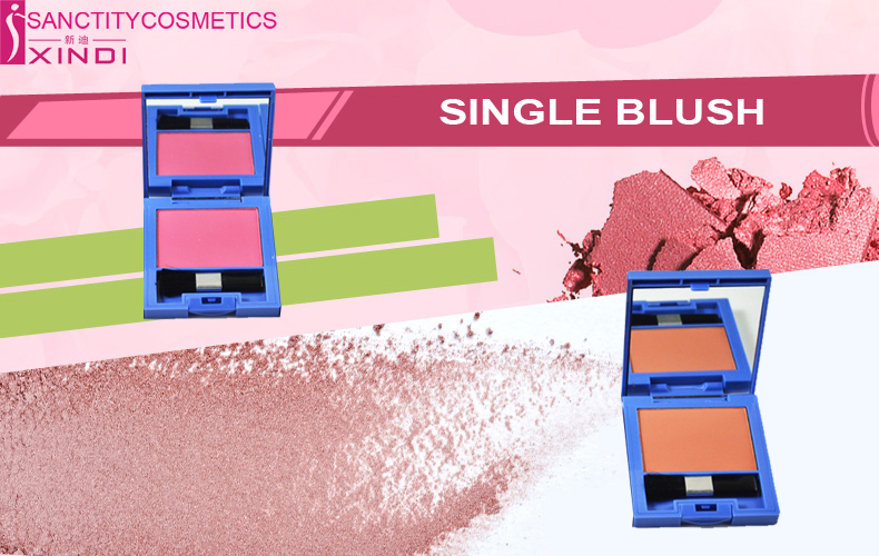 Square Case Blush Powder Soft and Delicate with Mirror