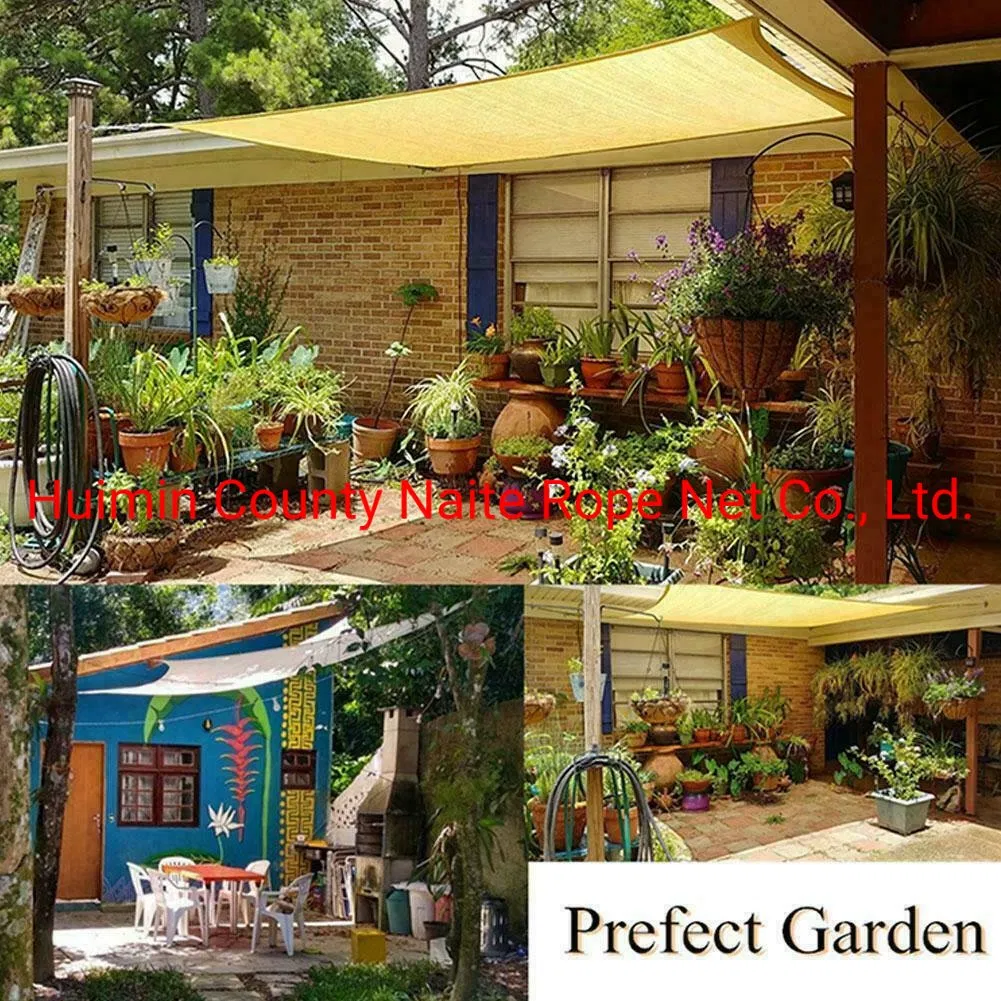 Customized HDPE Sun Shade Canopy Awning Fabric Cloth Sail Screen Net UV Block Commercial Grade for Privacy Backyard Camp Agriculture