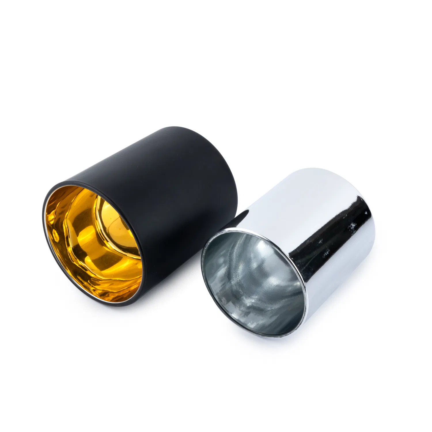 Аромалампа из стекла с золотой окантовкой для декора