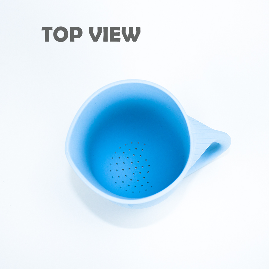 Silicone Baby Bath Tear Free Waterfall Rinse Cup