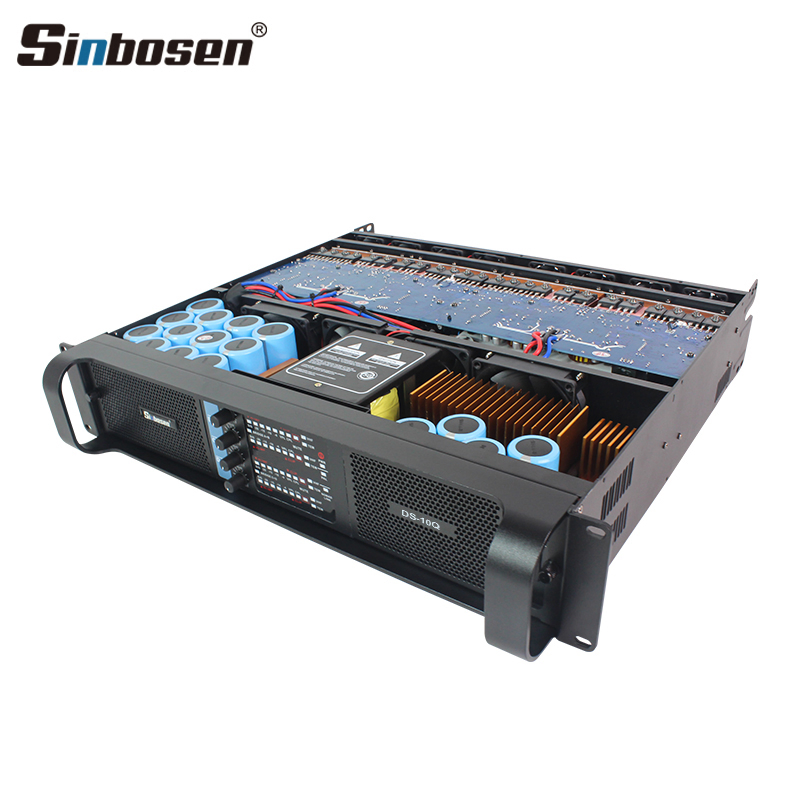 Sinbosen 4 Channel Sound Equipment Ds-10q Professional High Audio Power Amplifier