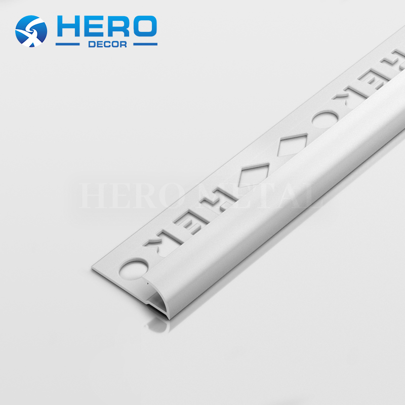 Aluminum Ceramic R Shape Strip for Kitchen Hero Metal High Quality Round Corner Container Tile Trim