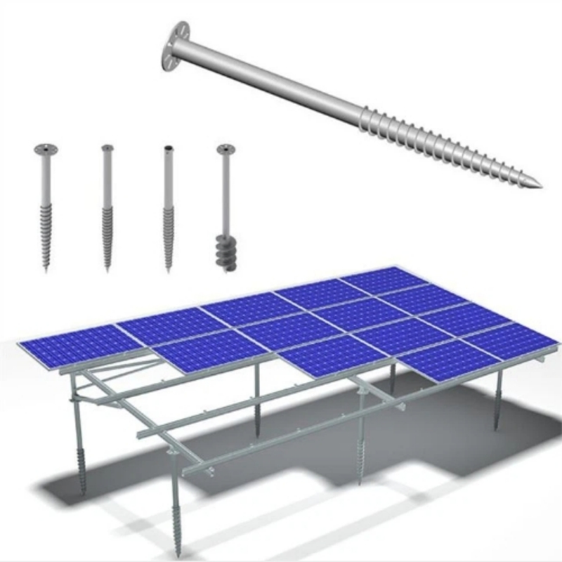 Professional Galvanized Earth Anchors Krinner Pile Solar Screw Foundation Ground