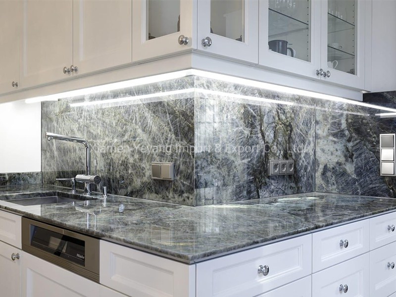 Grey Marble Stone/Tiles/Slab/Countertop for Kitchen Countertop/Bathroom/Vanity/Worktop/Table Top
