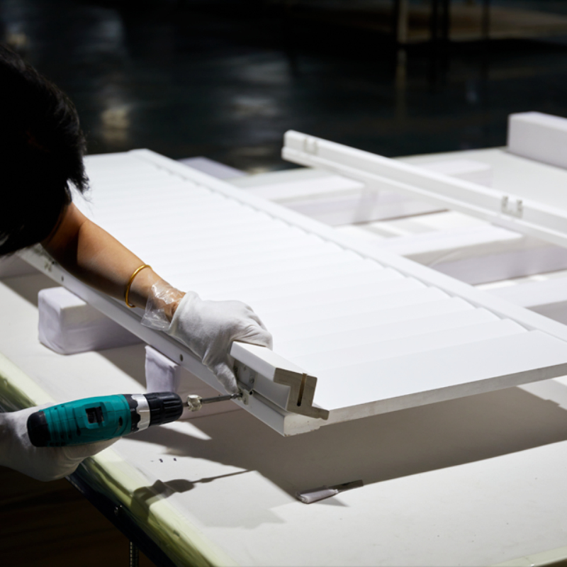 Premium PVC Interior Window Covering Shutters Full Height with or Without Midrail