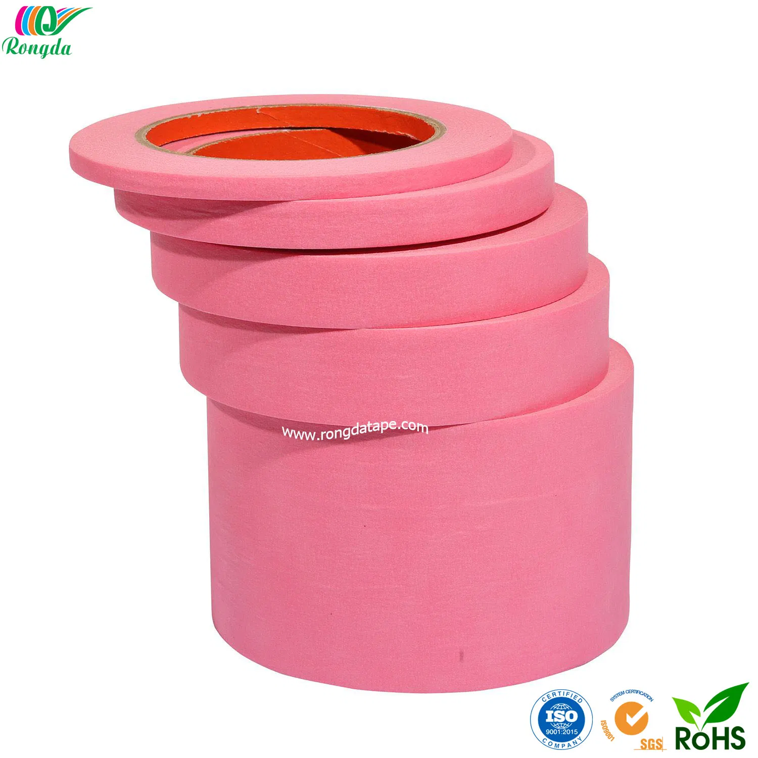 Pink Painter's Tape Decorative Masking Tape for Painting, Labeling, DIY Crafting, Decoration and School Projects