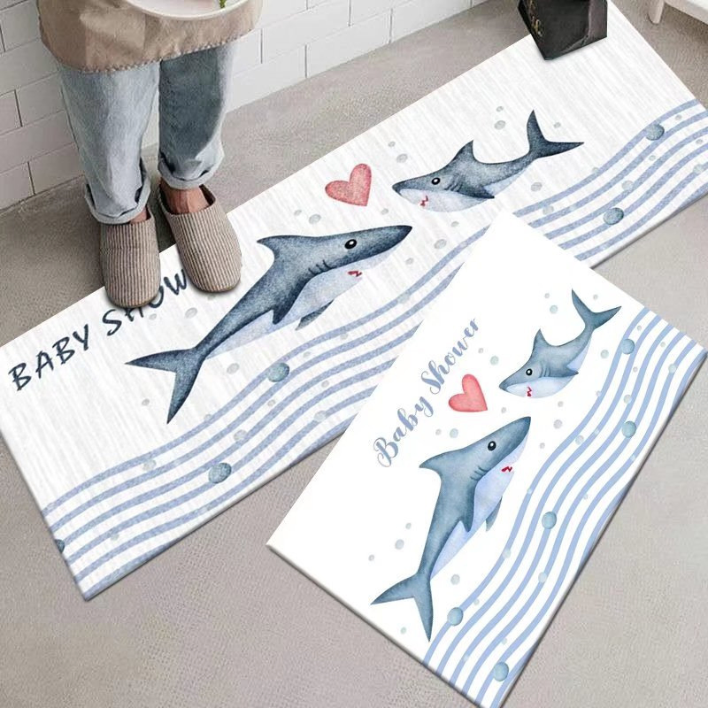 Customizable Non-Slip Waterproof Polyester Foot Mat for Household