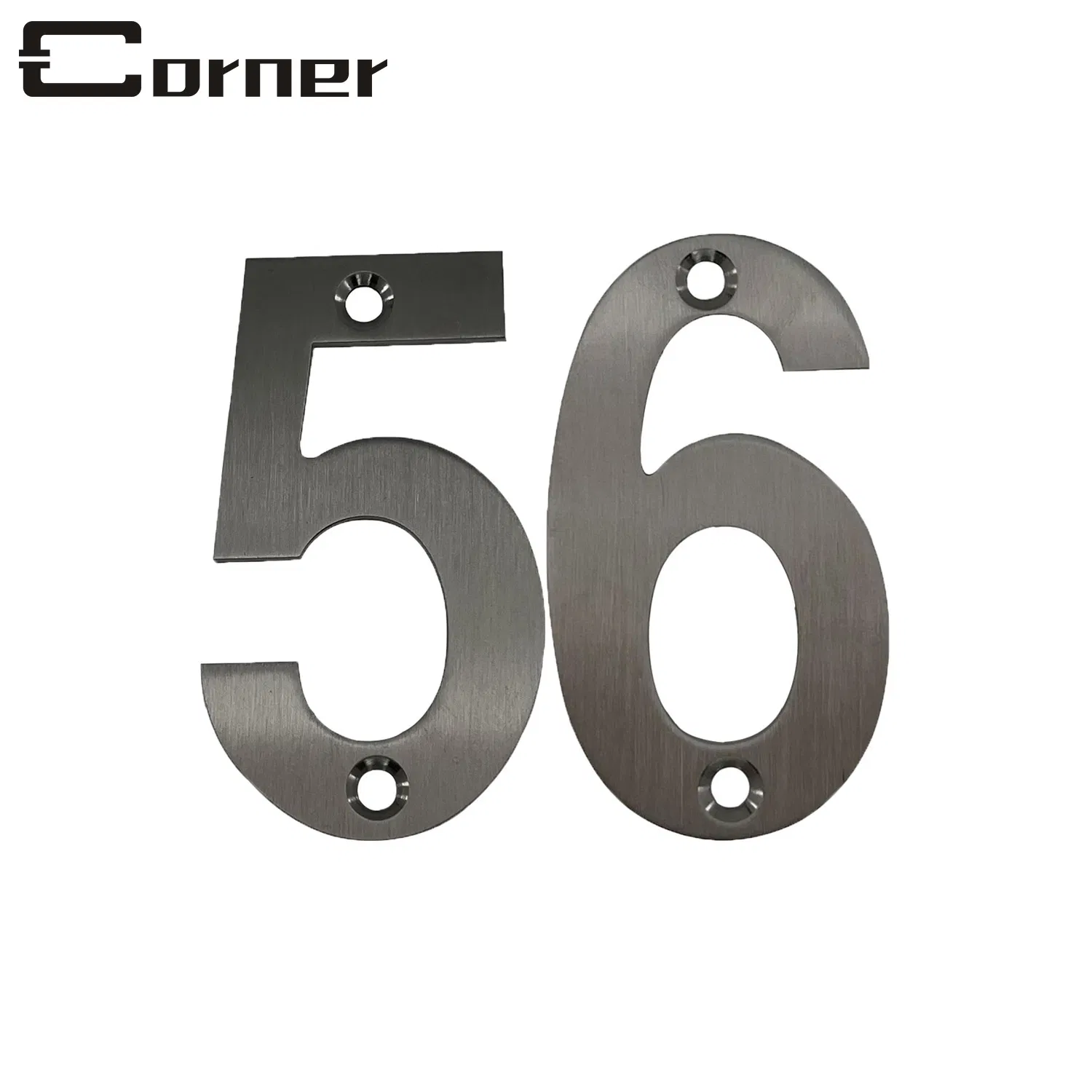 304 Stainless Steel House Number Plate Sign Metal Number for Hotel Office Room