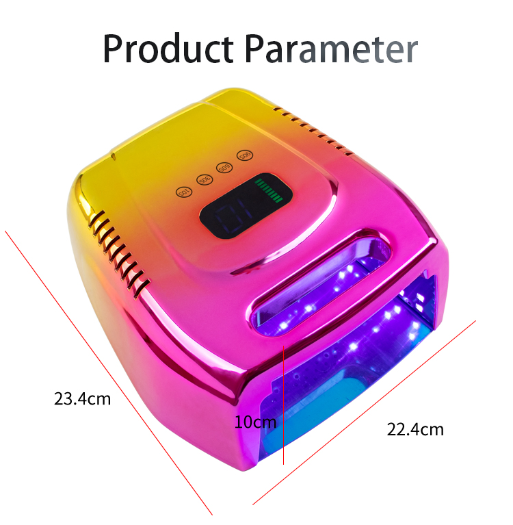 Fast Curing Sun UV Lamp Grs Certified High Power 96W Nail Dryer Machine Professional Rechargeable UV LED Nail Lamp