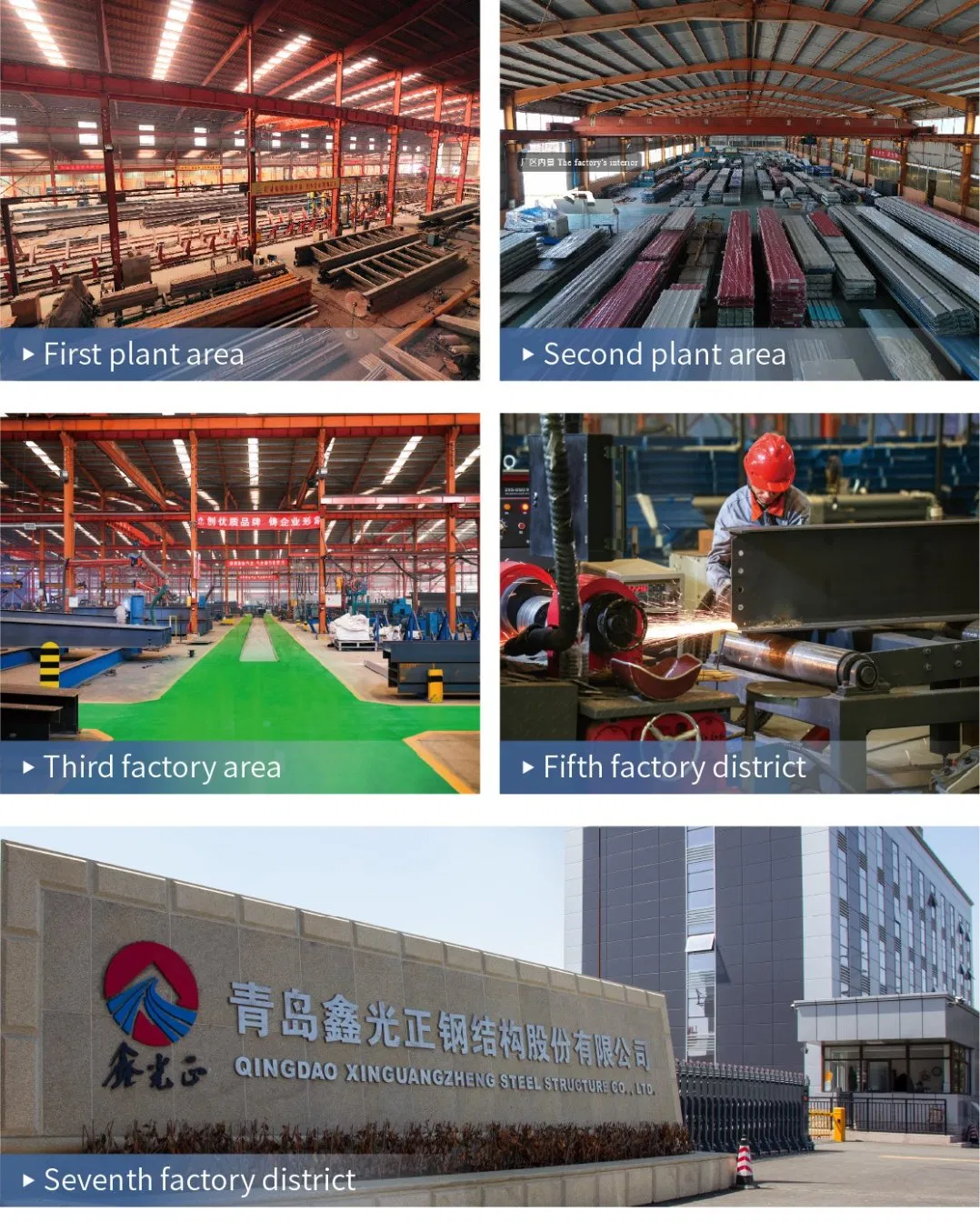 Customized Prefabricated House Steel Frame Structure Workshop Factory Office