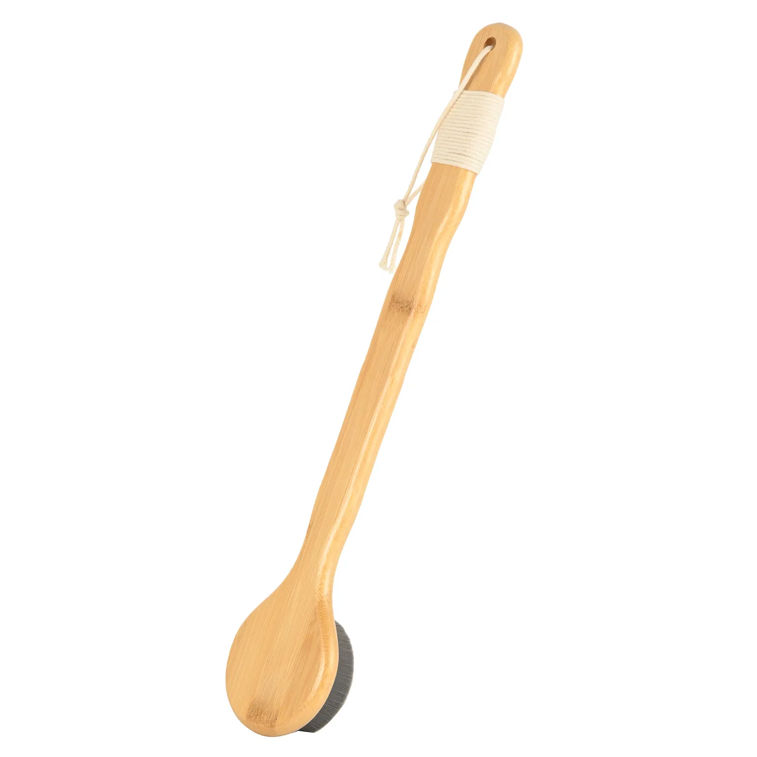 Wooden Bath Brush, Bamboo Long Handle Back Scrubber Brush, Dry Body Brush, Eco Friendly Bath Brush, Body Washing Brush, Natural Body Brush