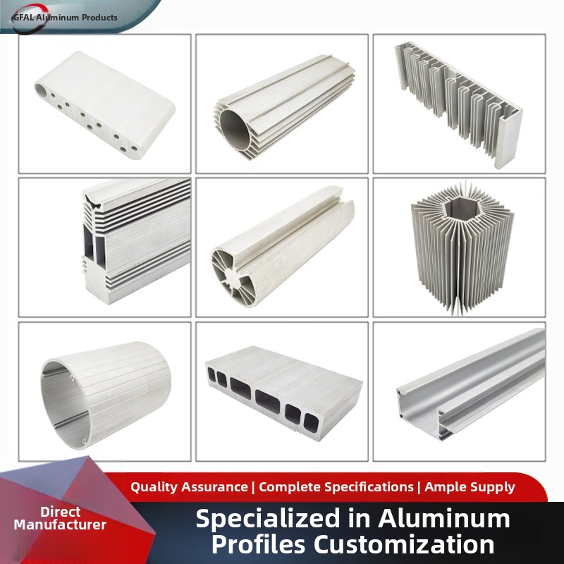 Aluminium Extrusion Profiles with Factory Price for Conveyor Mirror/Glass/Window/ Frame Sliding Door Solar Panel LED Fenceheat Sink