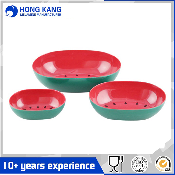 Design Food Grade Watermelon Shape Salad Bowls