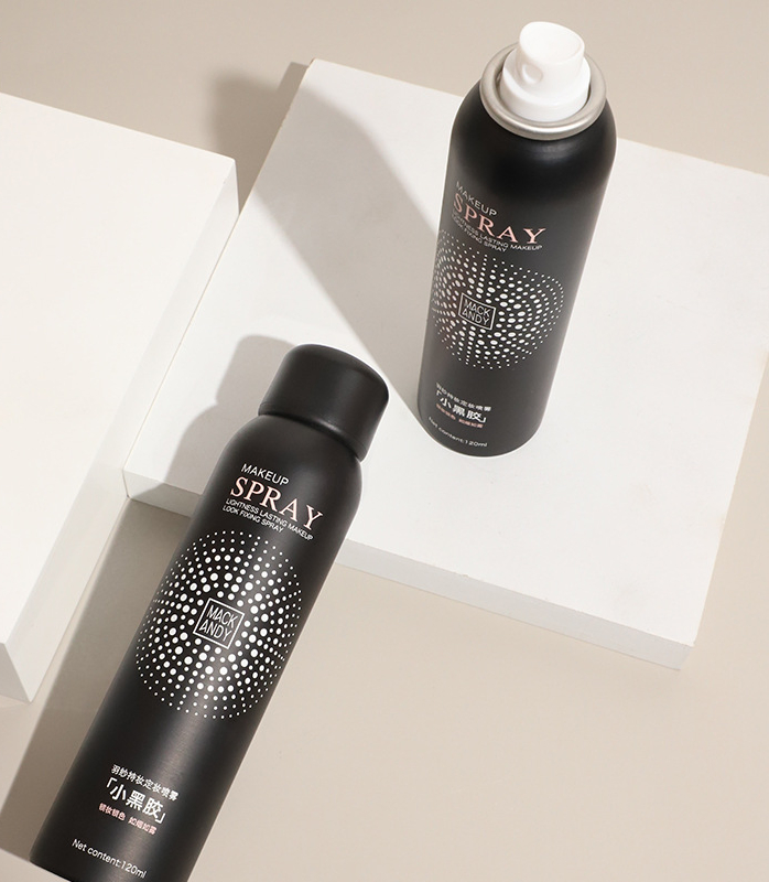 Small Black Glue Long-Lasting Makeup Setting Spray Moisturizing Spray