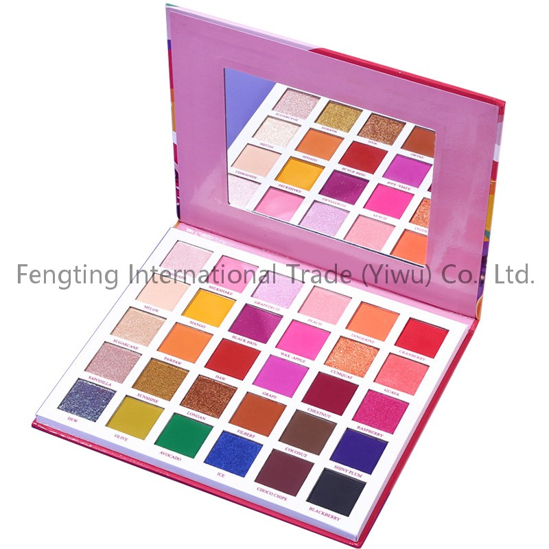 30 Shades Eyeshadow Palette Private Label Eye Shadow Palette Mini Cute Custom Small Square Eyeshadow Tin Pan