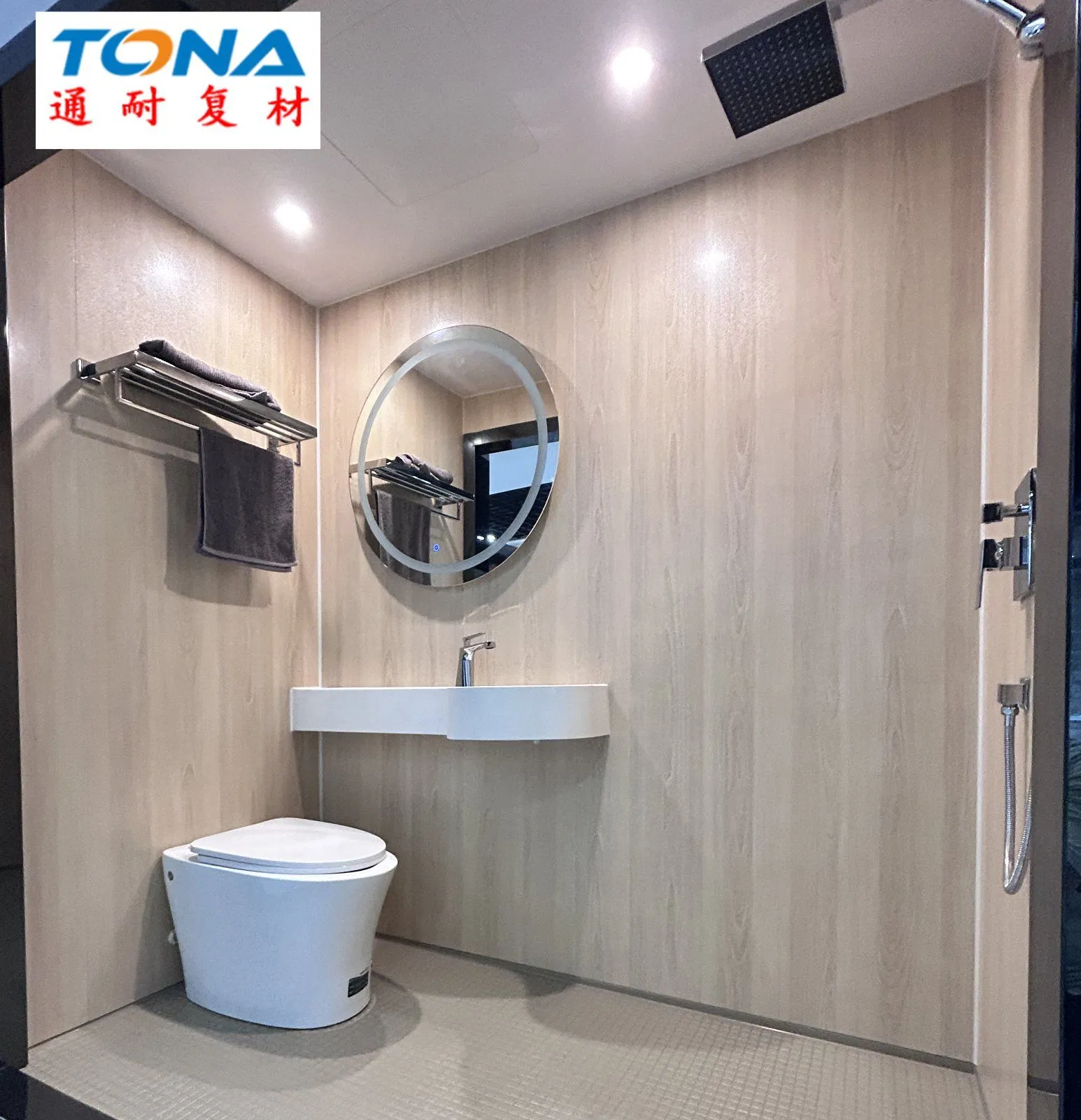 Accessories Prefabricated Furniture Leakproof Heavy Duty Fast Turnaround SMC Bathroom