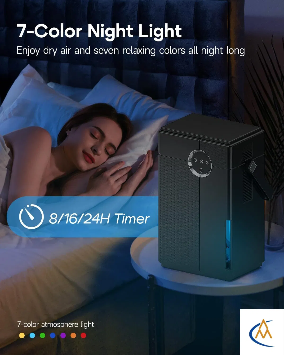 Budget Friendly Portable Semiconductor Dehumidifier Auto Shut off Practical Moisture Absorber