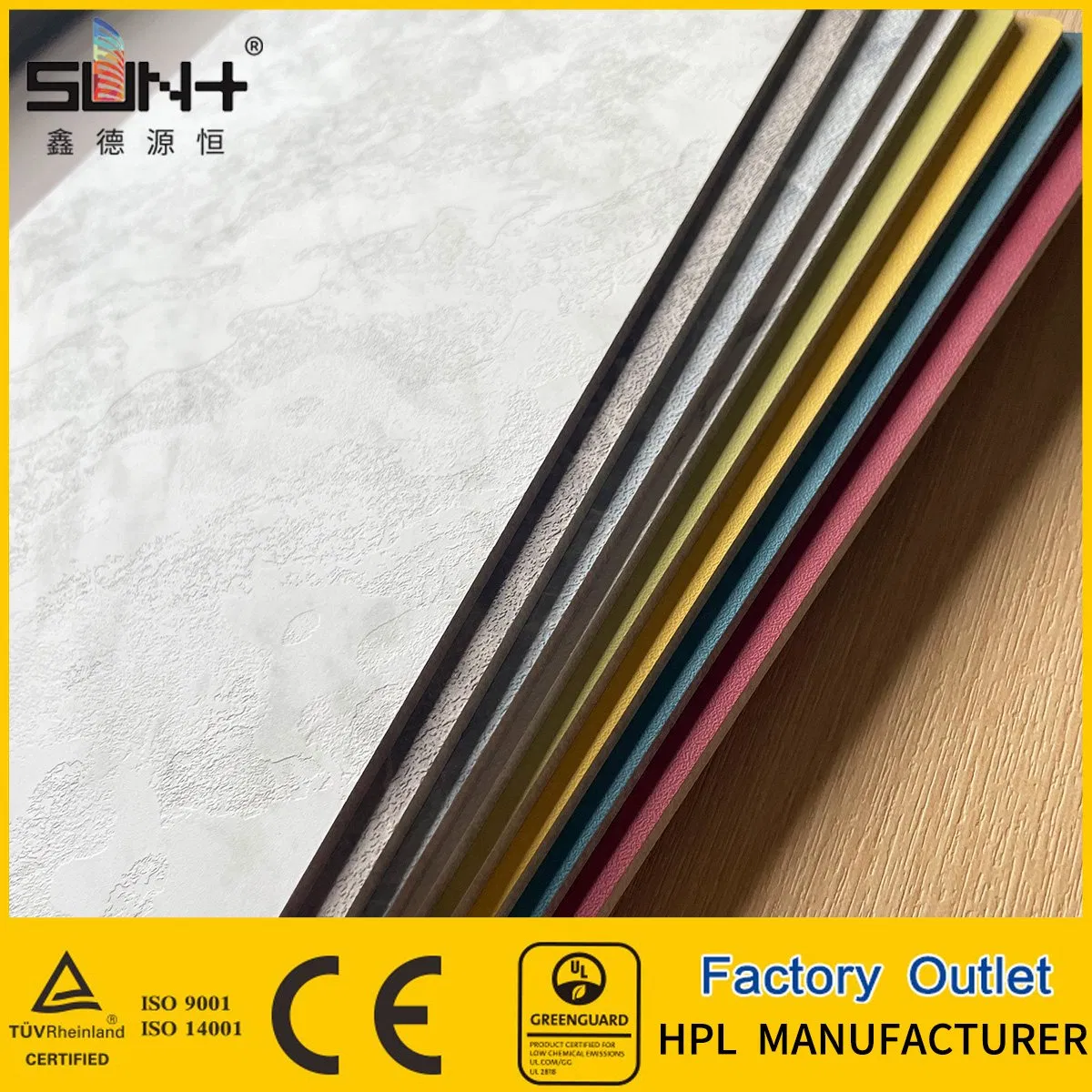 Beautiful Appearance Laminate Sheet High Reliability Universal Compact Spl Environmentally Building Fireproof Material