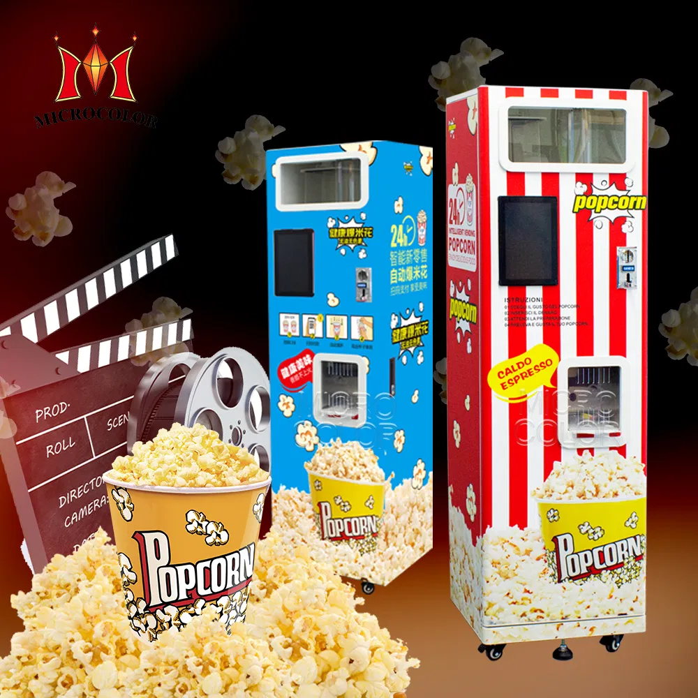 Popcorn Machine Manufacturer Self-Service Commercial Automatic Popcorn Vending Machine