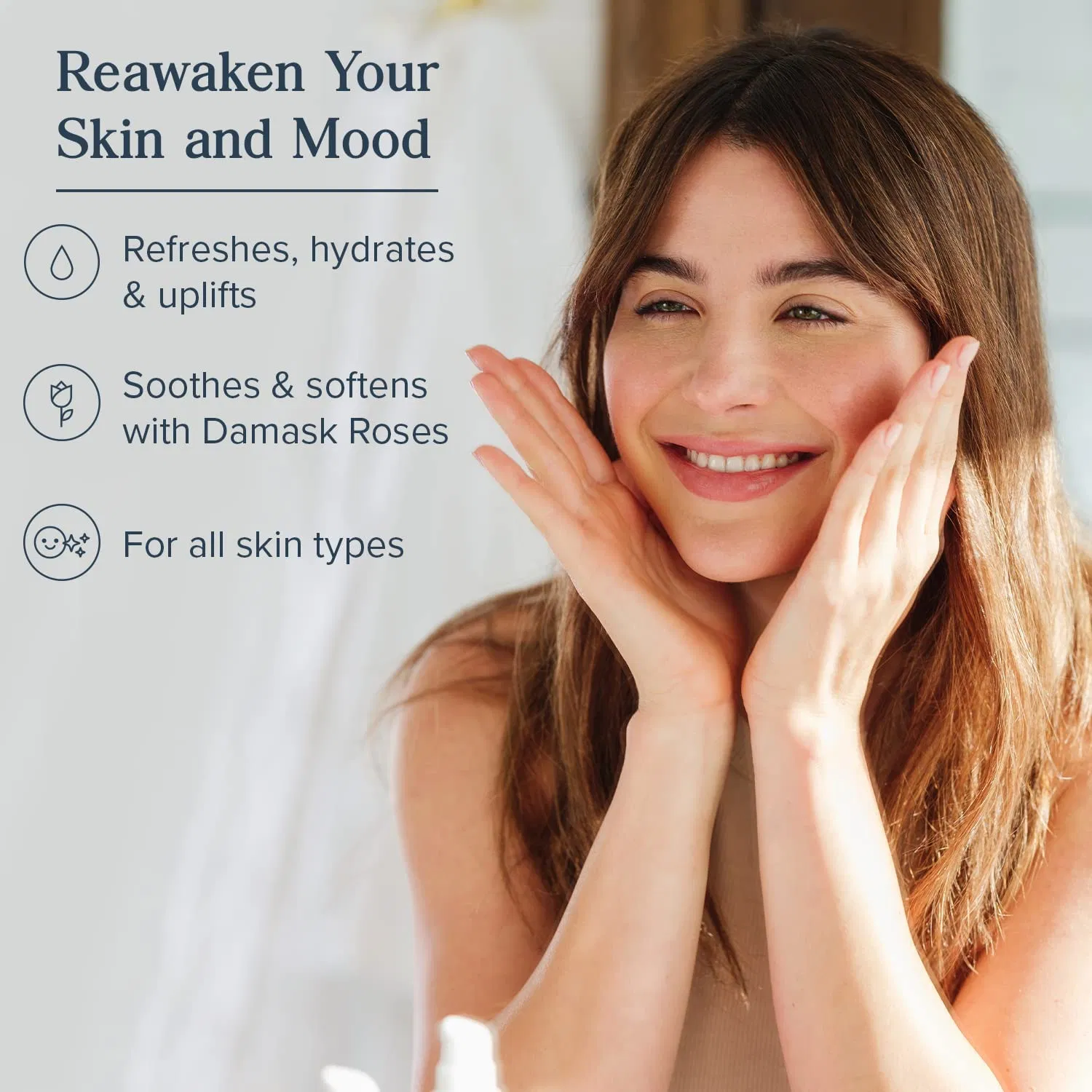 Private Label Shrink Pores Refreshing Oil Control Moisturizing Rose Water Toner