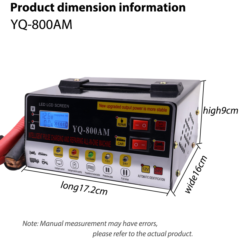 Intelligent Repair of 12V and 24V Automatic Recognition LCD Chargers