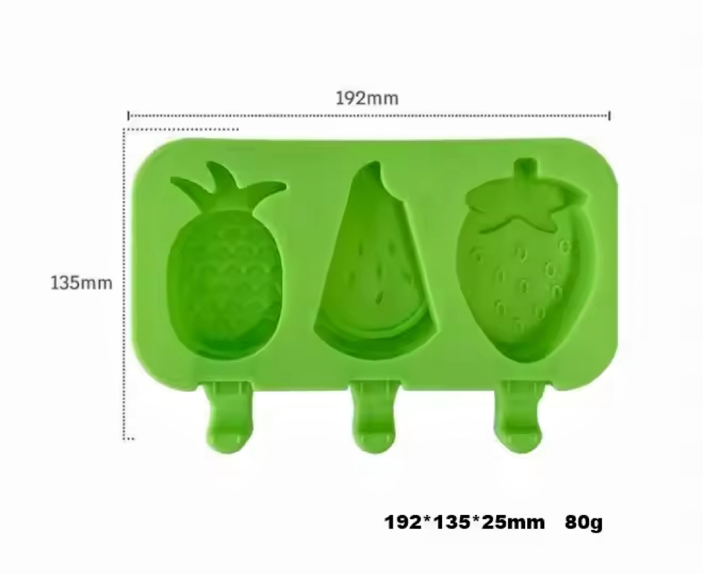 Форма для мороженого и эскимо, 4 ячейки, силикон