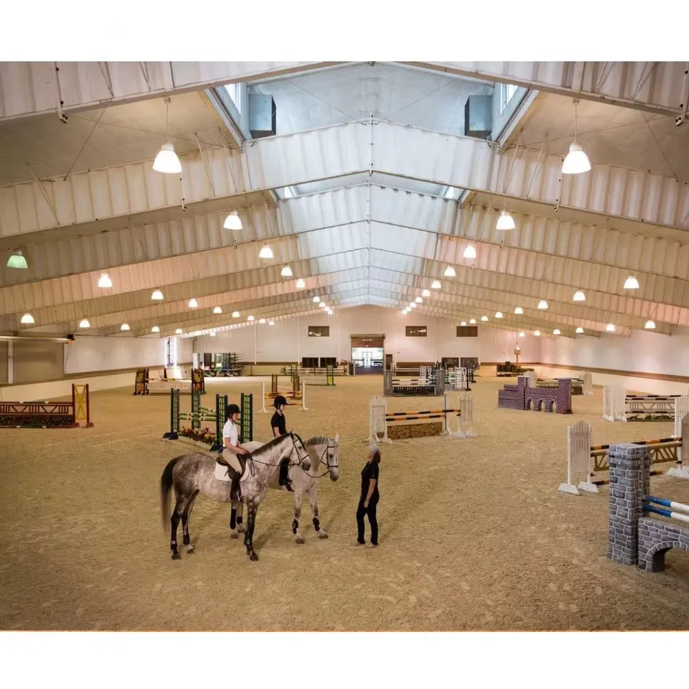 Hot Selling Pre-Engineered Steel Indoor Horse Arena Horse Stable Buildings Horse Barn Prefab Riding Arena Steel Structure Warehouse