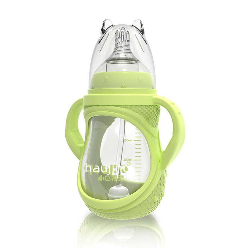 New Feeding Baby Bottle Natural Glass Baby Milk Bottle