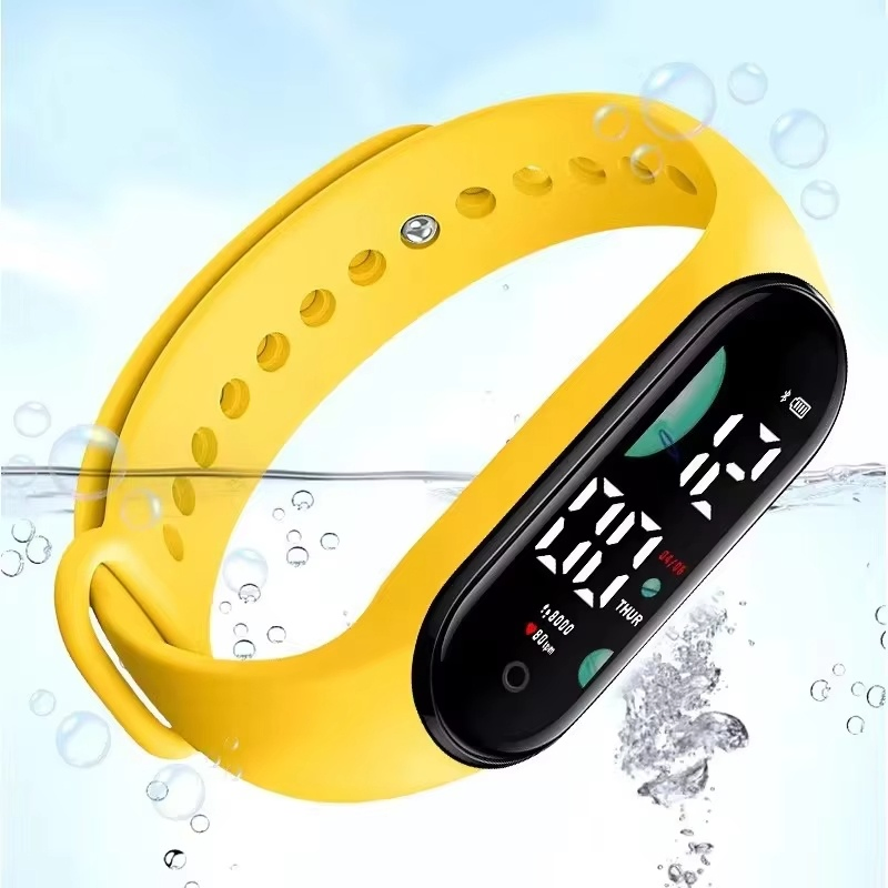 2026 Factory Touch Screen LED Band Watch Electronic Waterproof Bracelet Men Kids Digital Watch LED Watch