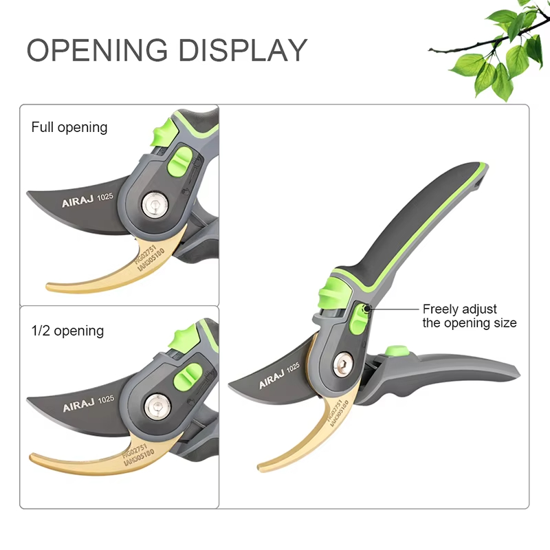 Professional All-Steel Alloy Construction Hand Garden Tools Telescopic Pruning Shears for Garden Pruning