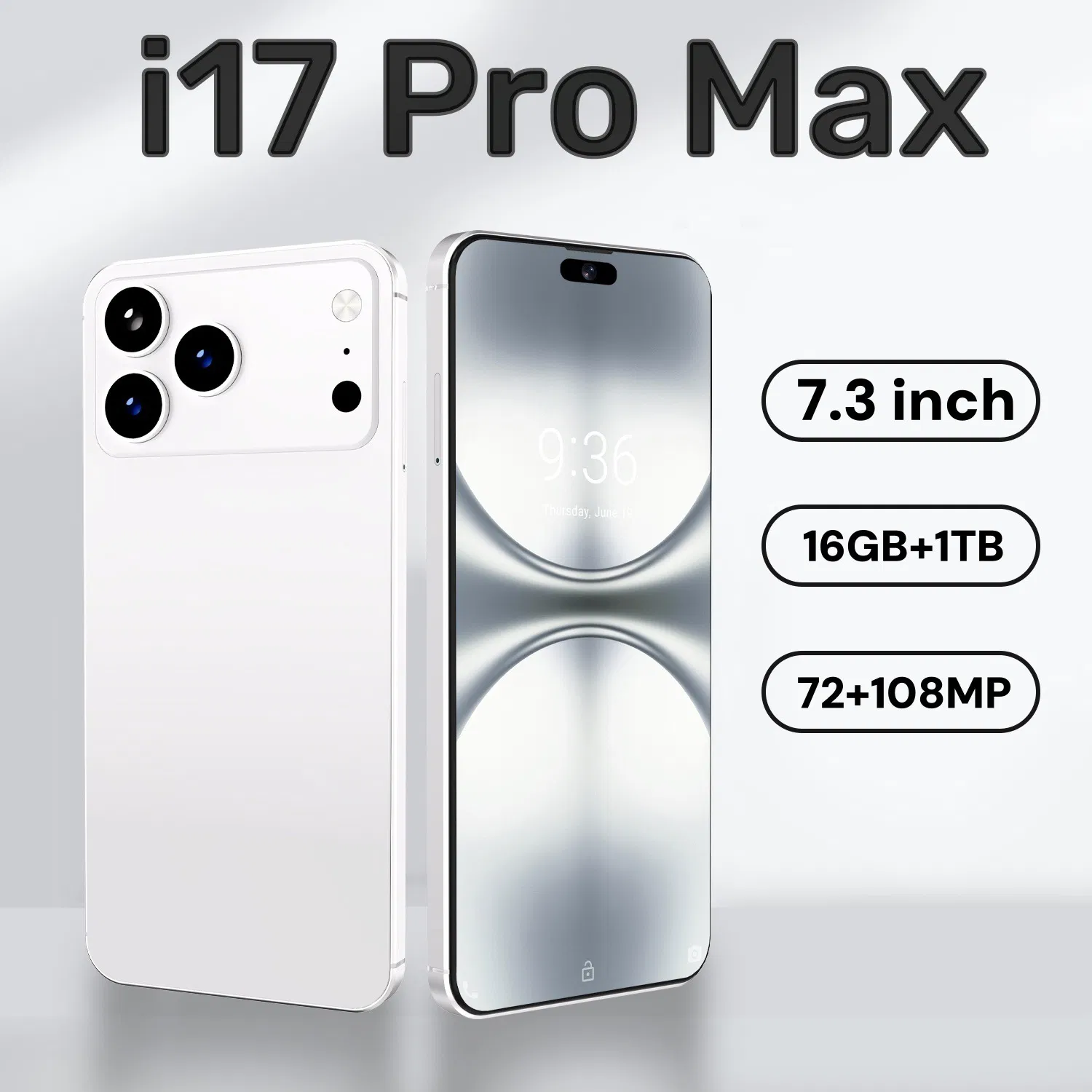Original New Smart Mobile Phone for I17 PRO Max 16GB+1tb Us EU UK Au Standard