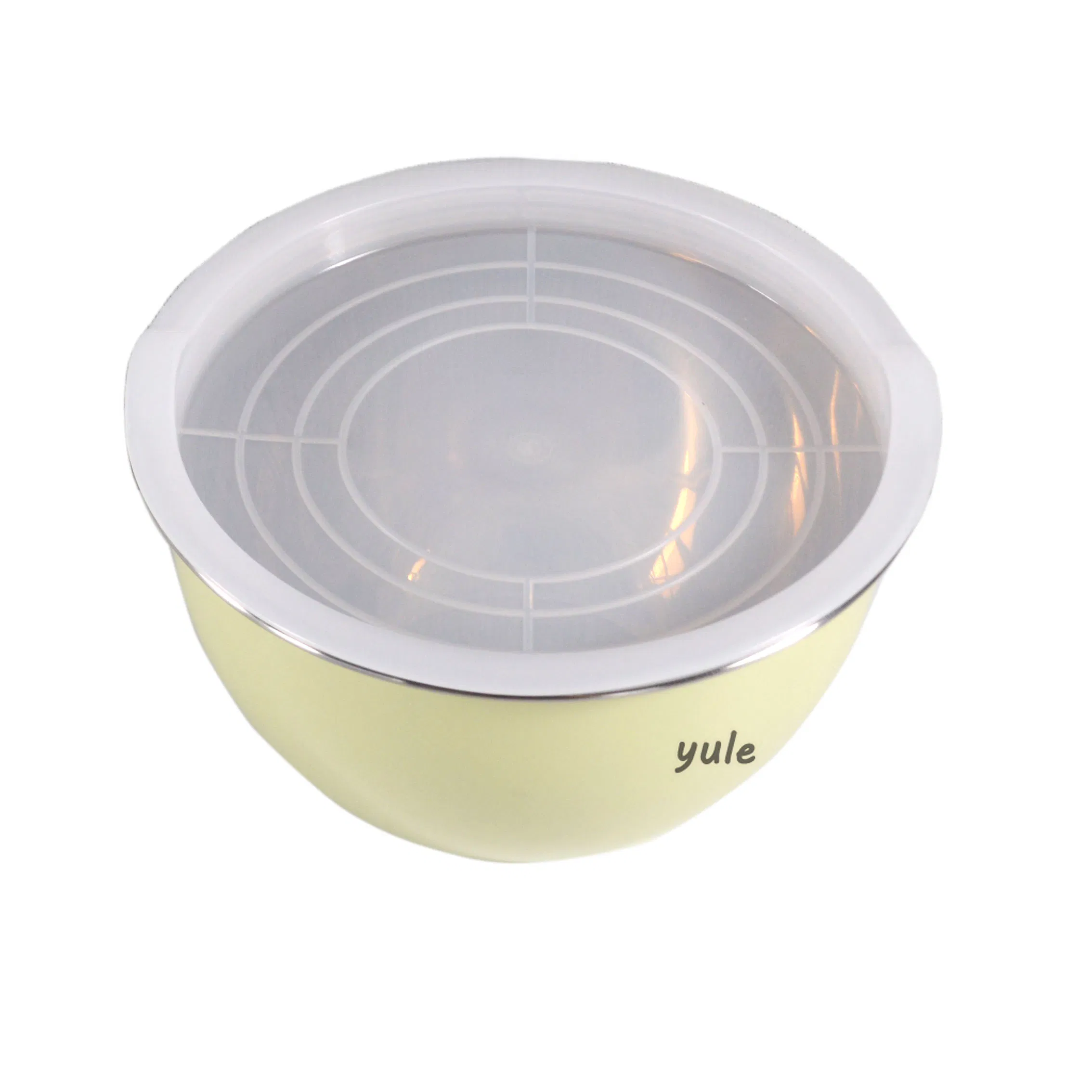 European Fruit Bow 5PCS Korean Style Washing Vegetable Food Serving Stainless Steel Salad Bol with PE Plastic Lid Germany Bowl